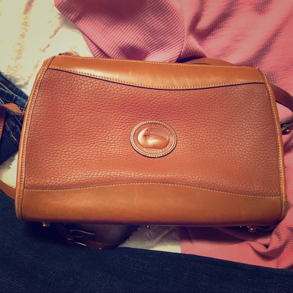 Dooney and Bourke All Leather Brown Crossbody